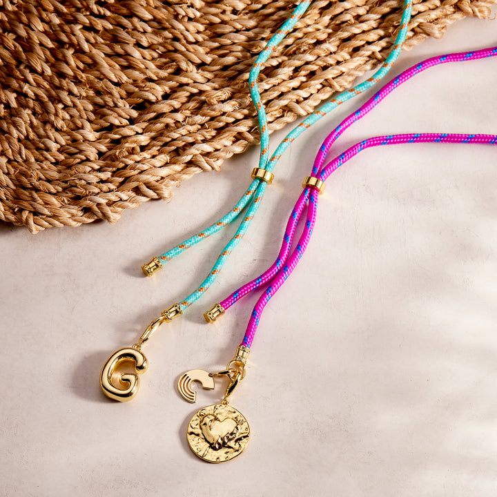 Kai Initial Heart Lariat Charm Necklace
