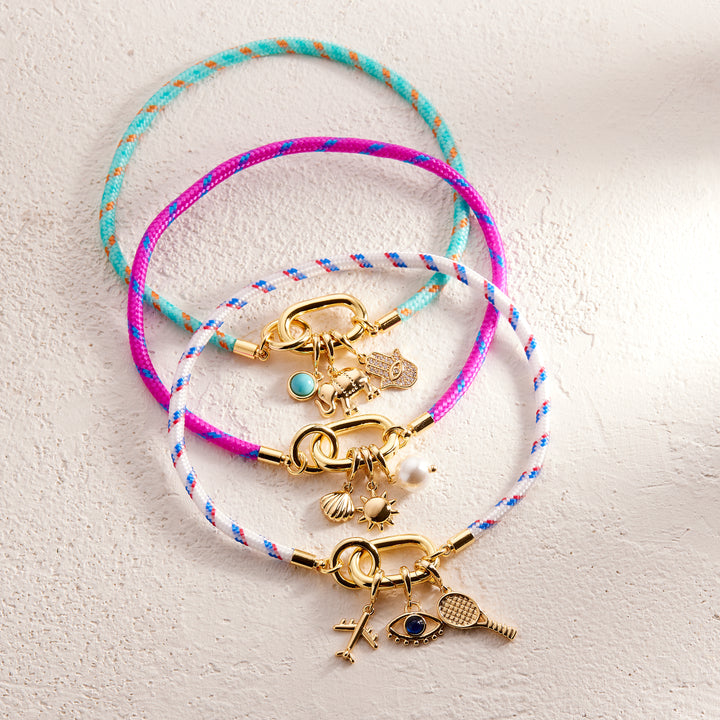 Kai White Charm Anklet