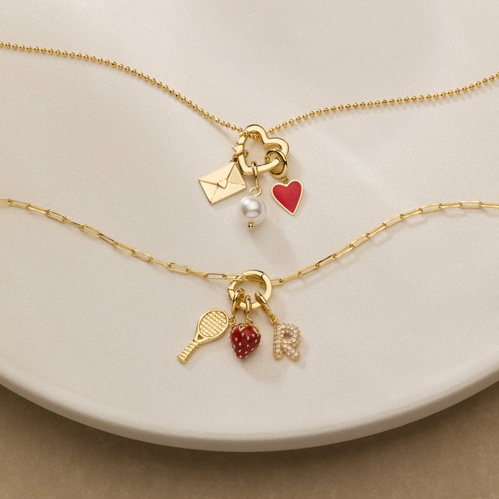 Heart Hinge Charm Connector
