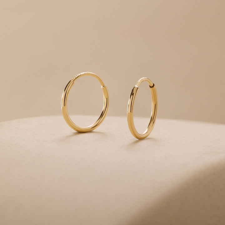 Cleo Petite 14K Gold Hoops