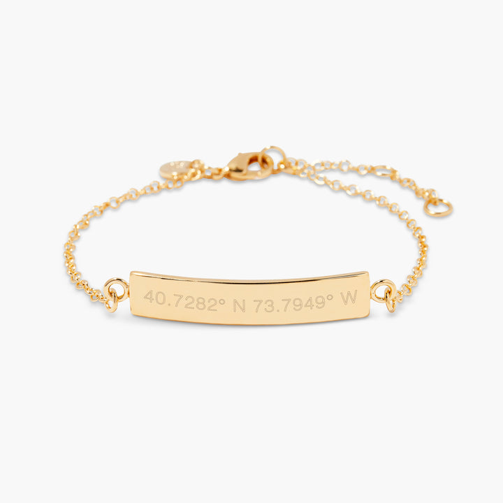 Elena Coordinate Bar Bracelet