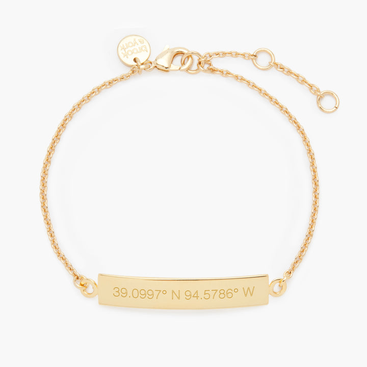 Elena Coordinate Bar Bracelet