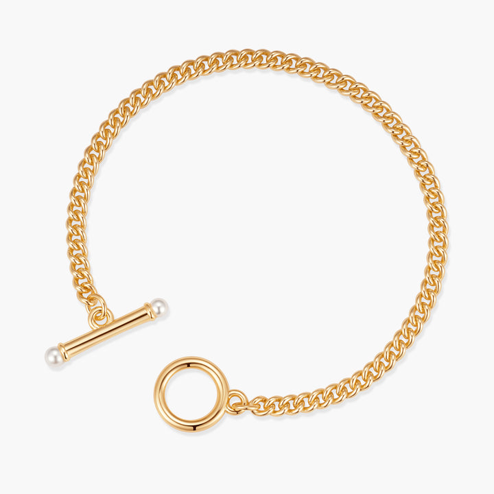 Stella Pearl Toggle Chain Bracelet