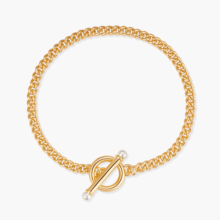 Stella Pearl Toggle Chain Bracelet