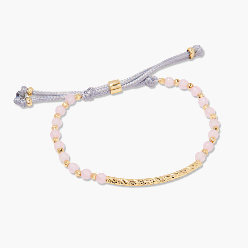 Savannah Gemstone Bracelet-Rose Quartz