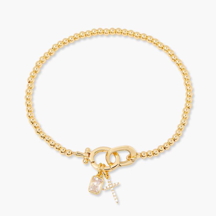 Josephine Cross Birthstone Bracelet