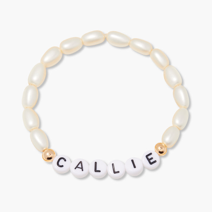 Minnie Name Pearl Bracelet