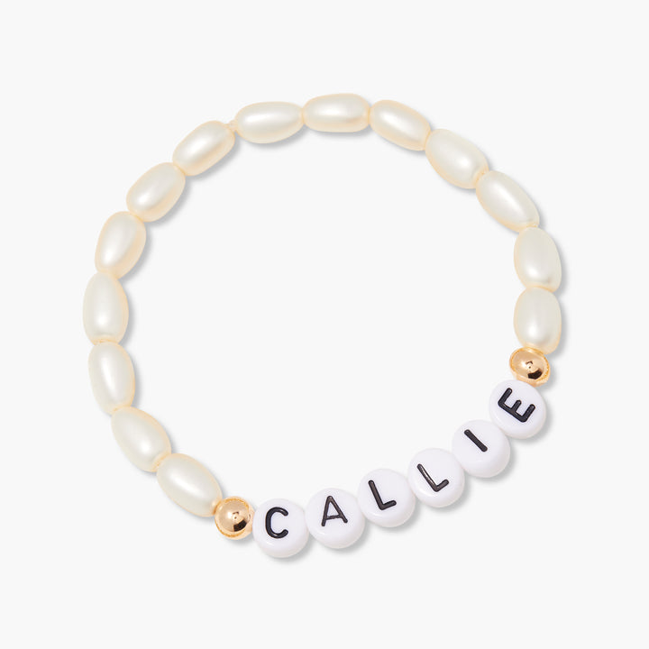 Minnie Name Pearl Bracelet