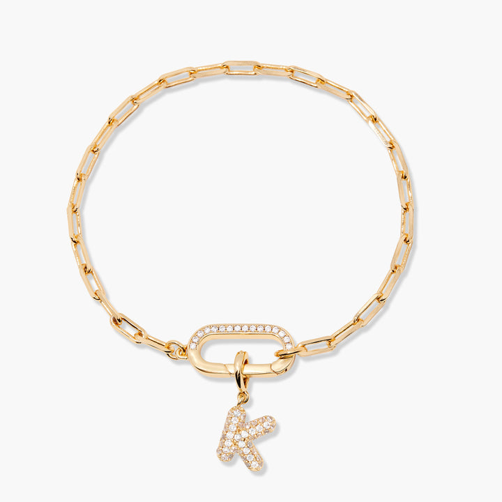 Petra Initial Charm Bracelet