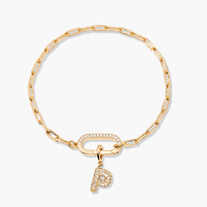 Petra Initial Charm Bracelet