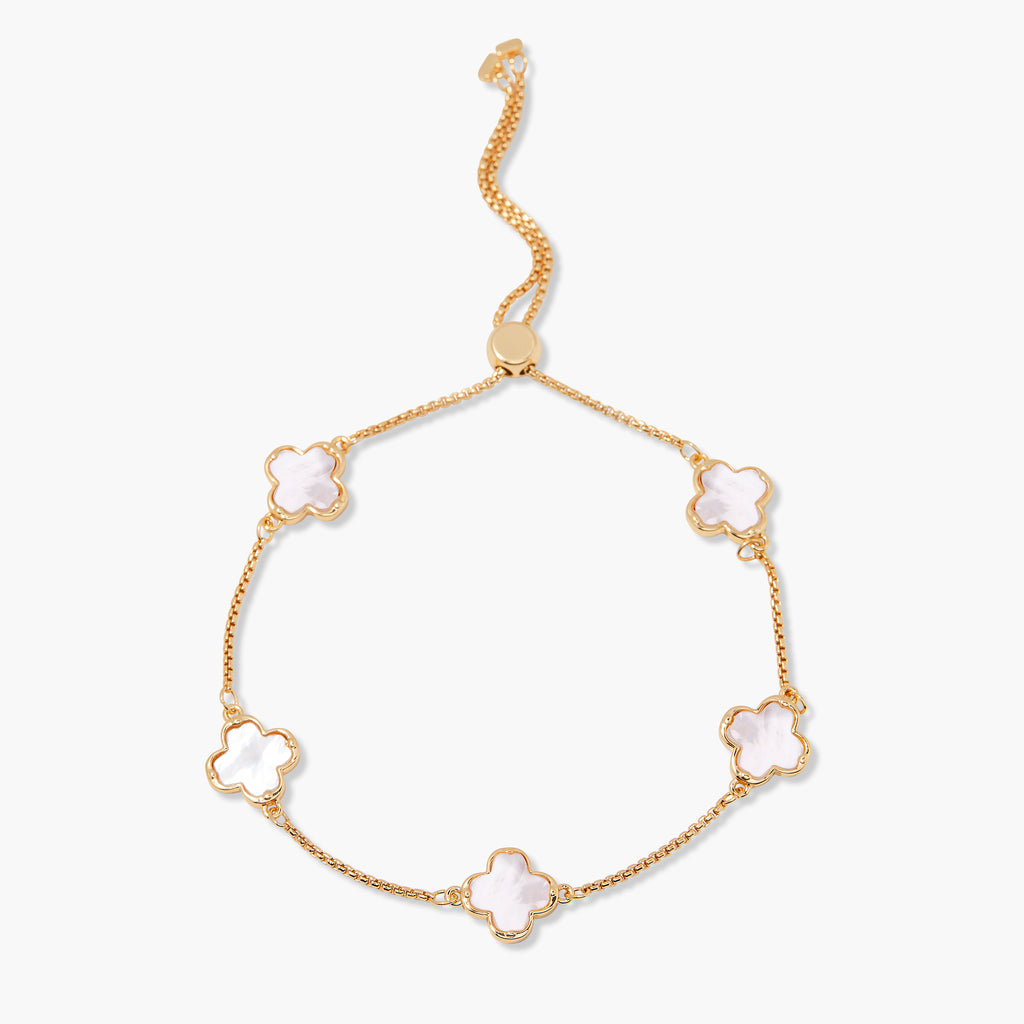 ★rosemont★ Silver Clover Pearl Bracelet RA24C22K Chatham Clover Pearl Bracelet – Brook & York