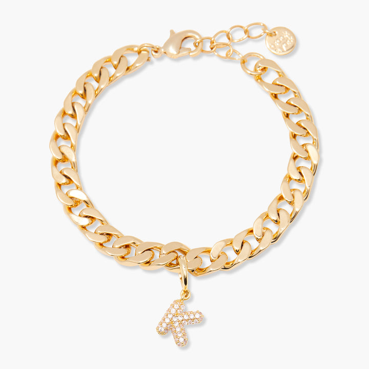 Ella Crystal Initial Bracelet