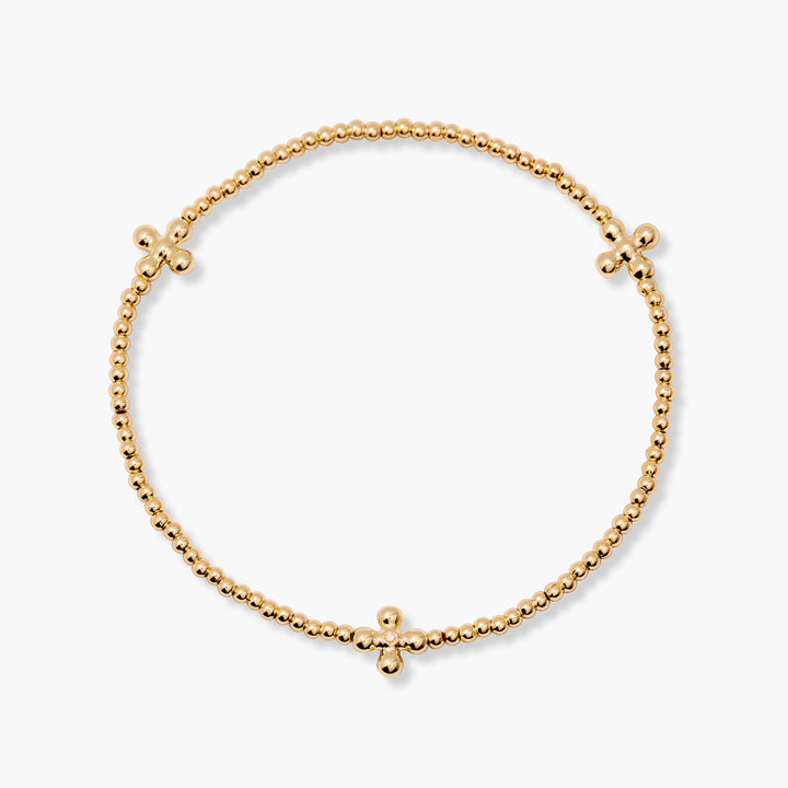 Rylee Beaded Cross Bracelet