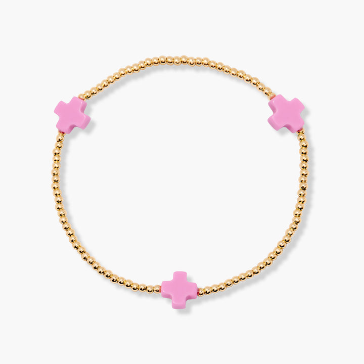 Rylee Enamel Cross Bracelet