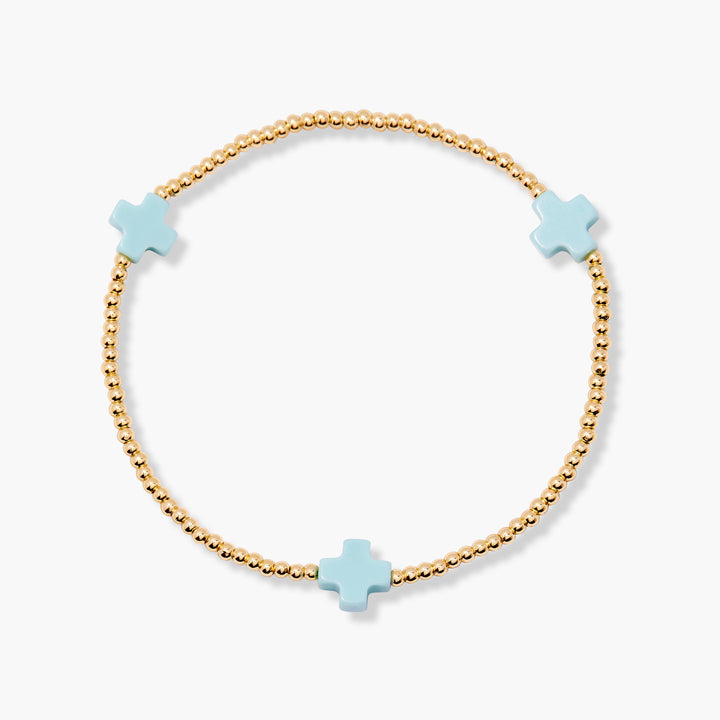 Rylee Enamel Cross Bracelet