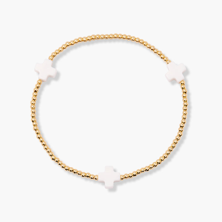 Rylee Enamel Cross Bracelet