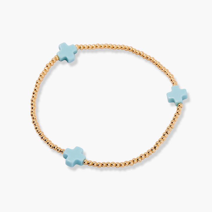 Rylee Enamel Cross Bracelet