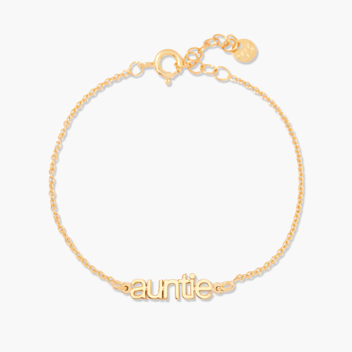 Auntie Nameplate Bracelet
