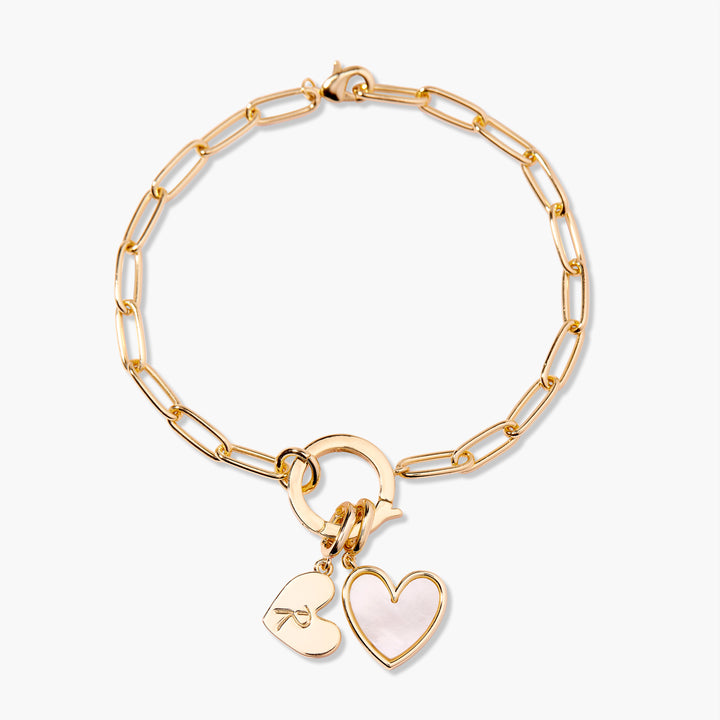 Penelope Initial Heart Bracelet