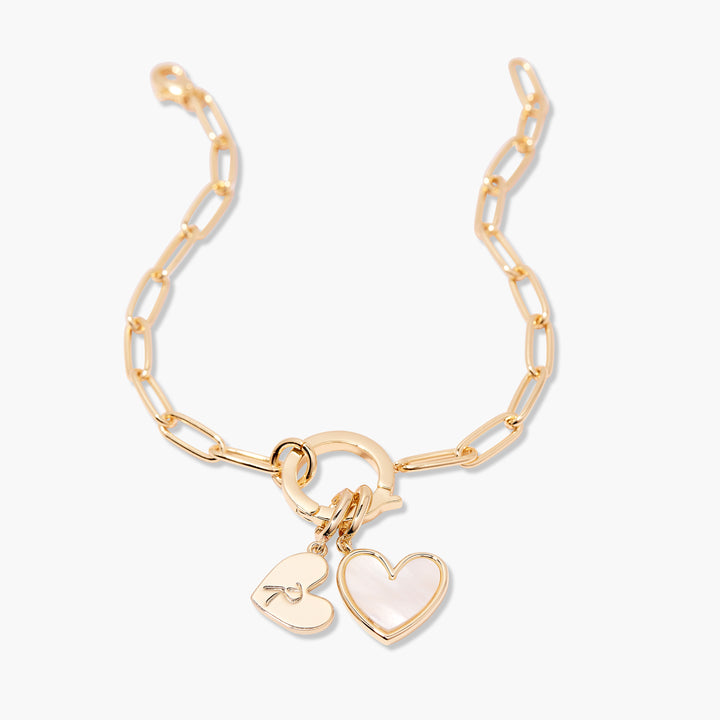 Penelope Initial Heart Bracelet