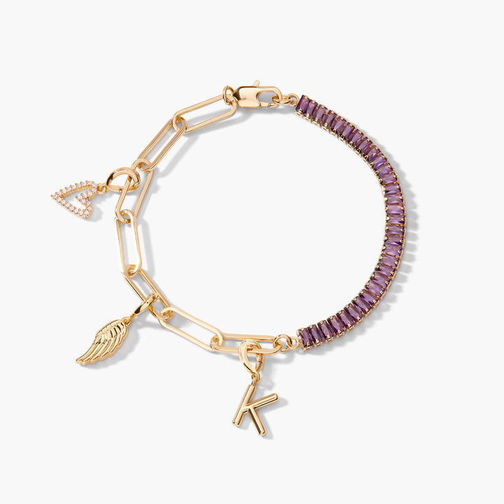 Priya Birthstone Charm Bracelet