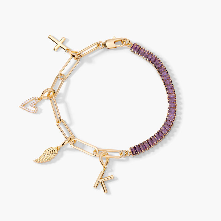 Priya Birthstone Charm Bracelet
