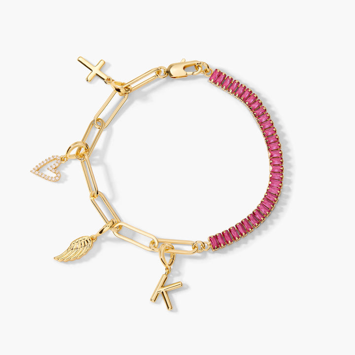 Priya Birthstone Charm Bracelet