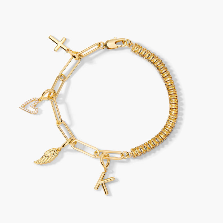Priya Birthstone Charm Bracelet