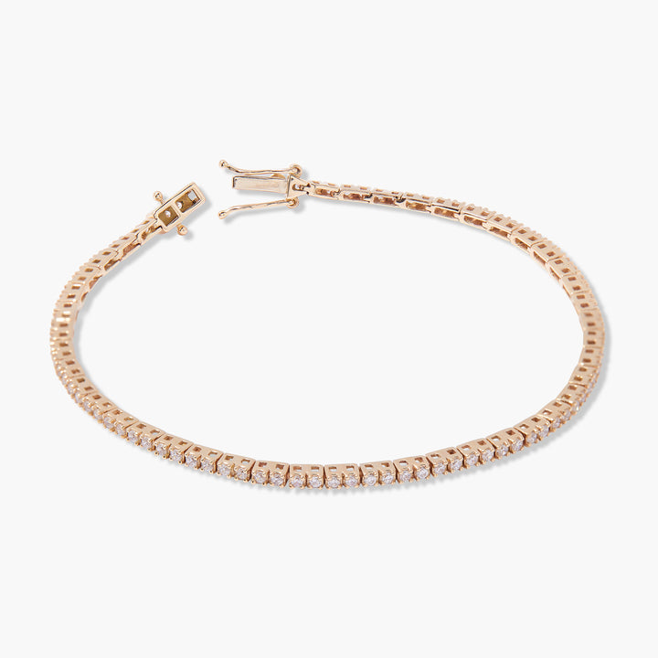 Vivian 14K Gold Diamond Tennis Bracelet