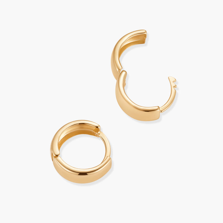 Kennedy 14K Gold Huggies