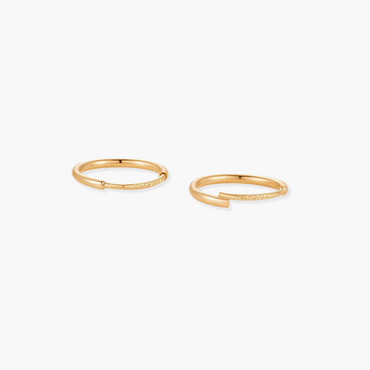 Cleo Petite 14K Gold Hoops
