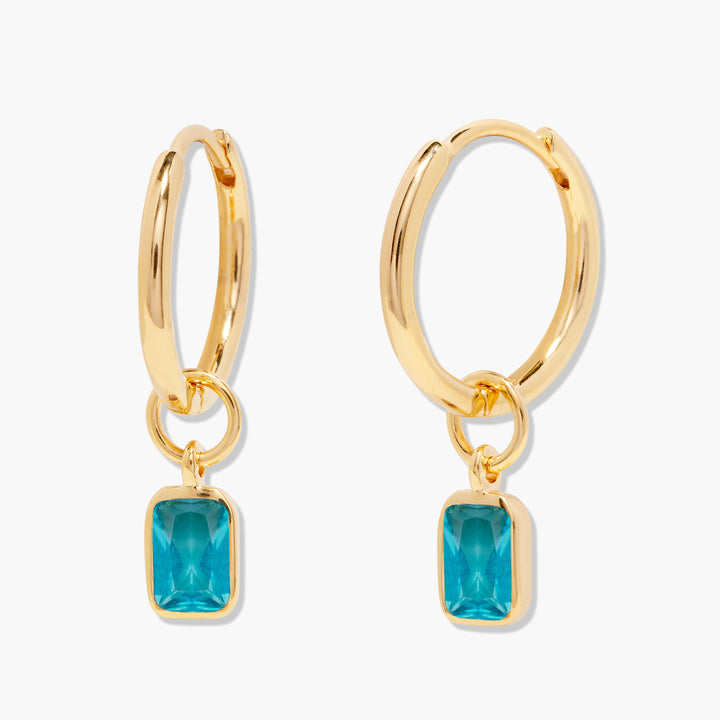 Mackenzie Birthstone Hoops