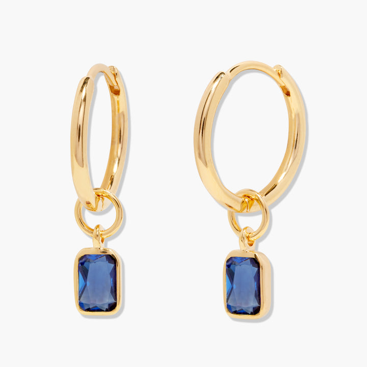 Mackenzie Birthstone Hoops