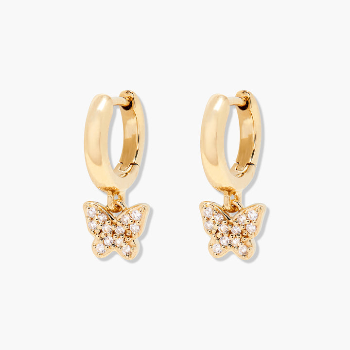 Adeline Butterfly Vermeil Earrings