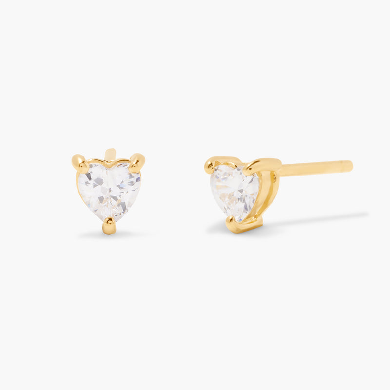 Everleigh Gold Vermeil Heart Earrings