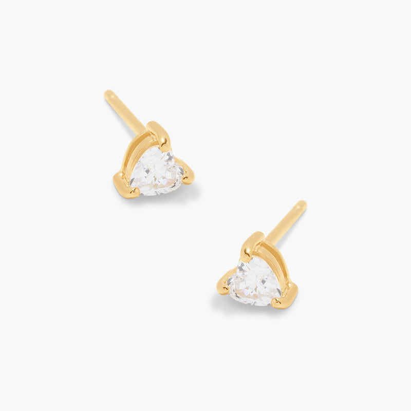 Everleigh Gold Vermeil Heart Earrings
