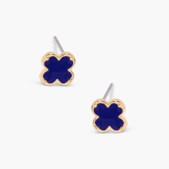 Chatham Clover Enamel Earrings