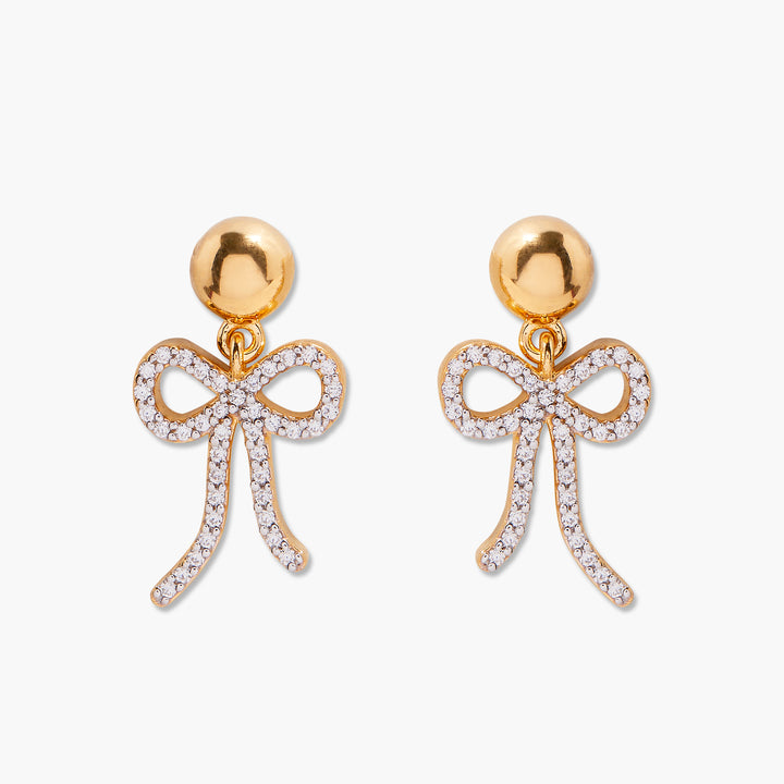 Adeline Bow Vermeil Earrings