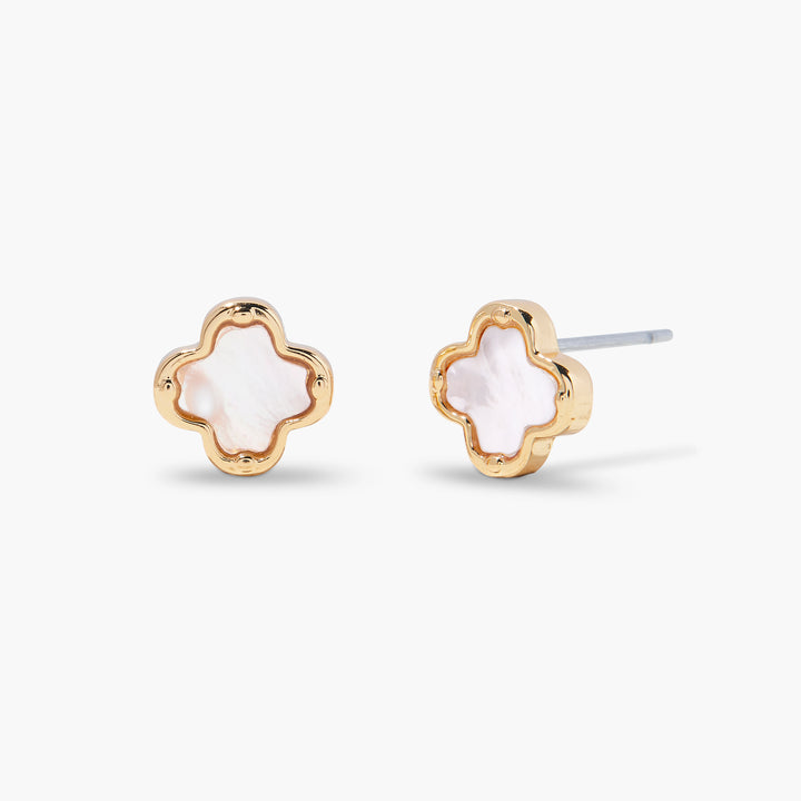 Chatham Clover Pearl Earrings