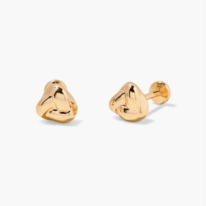 Sutton Knot Flat Back Earrings