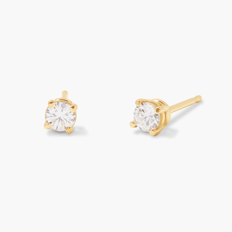 Audrey 14K Gold Diamond Earrings