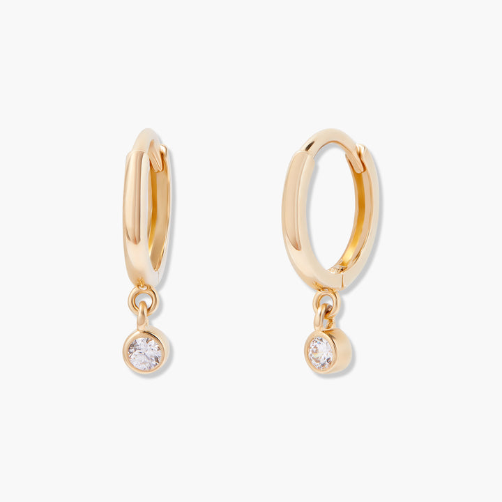 Juliet 14K Gold Diamond Hoops