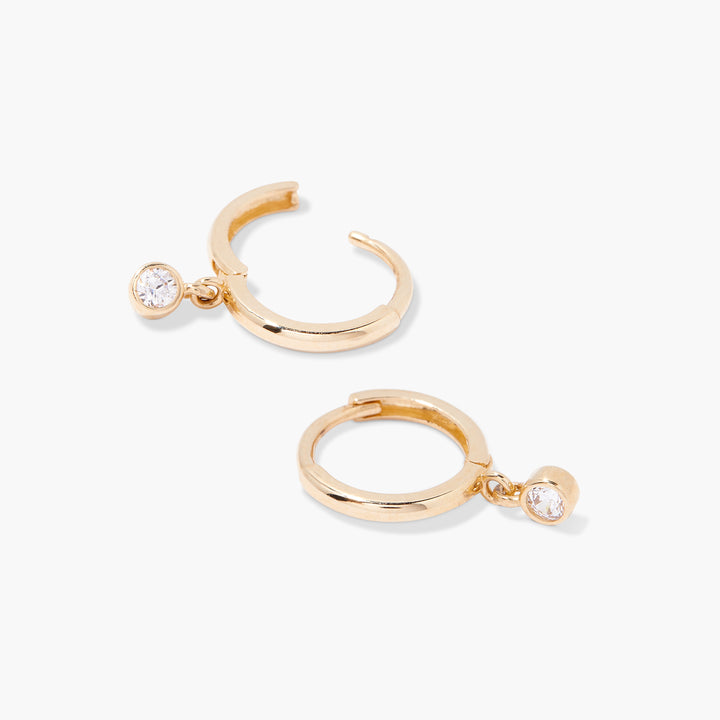 Juliet 14K Gold Diamond Hoops