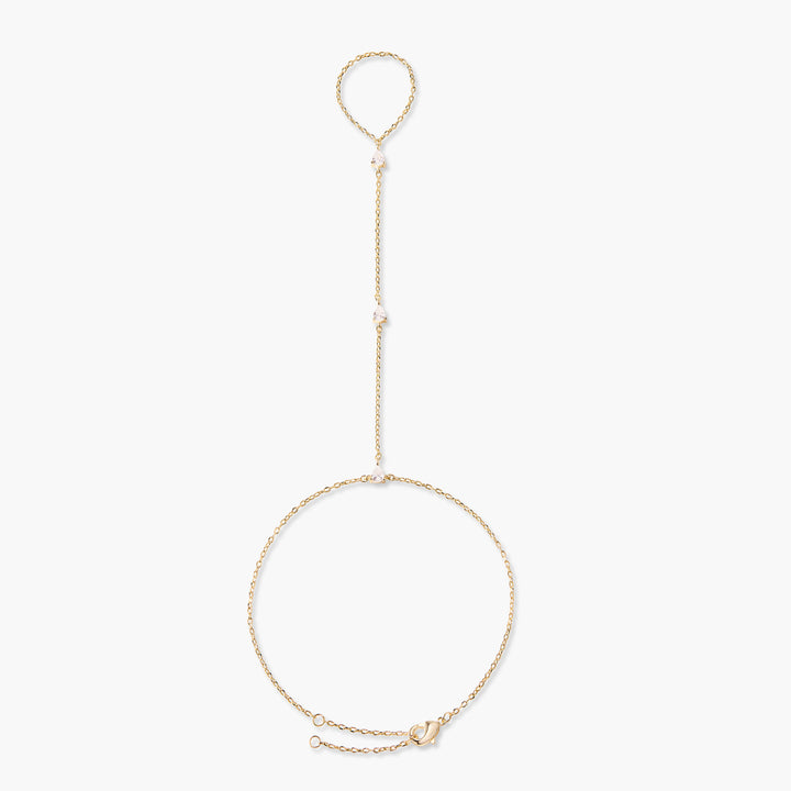 Navya Teardrop Hand Chain