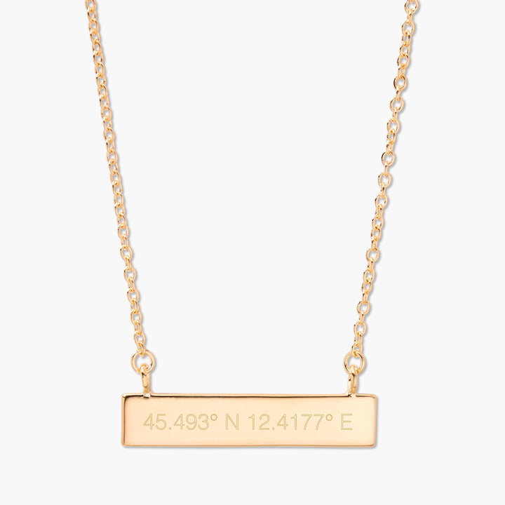 Coordinate Bar Necklace