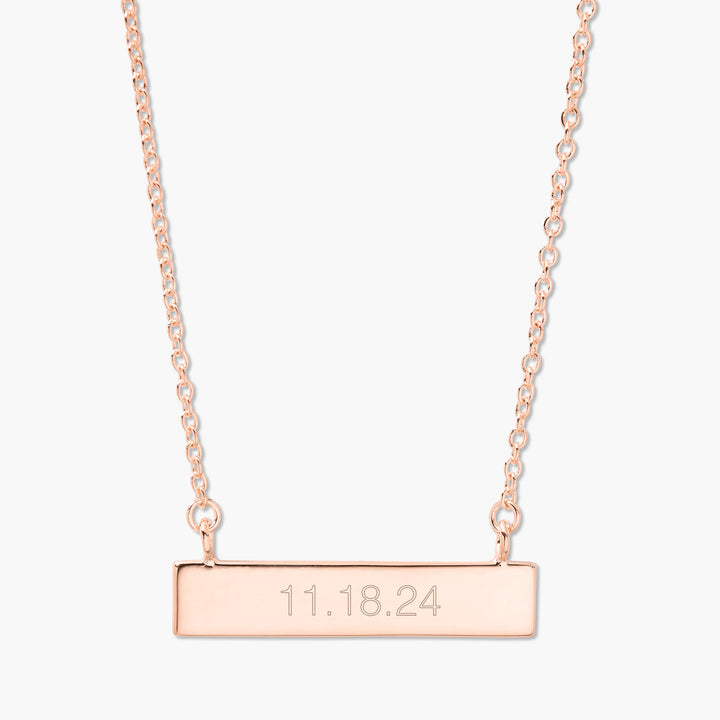 Date Bar Necklace