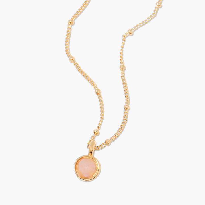 Nola Gemstone Pendant- Rose Quartz