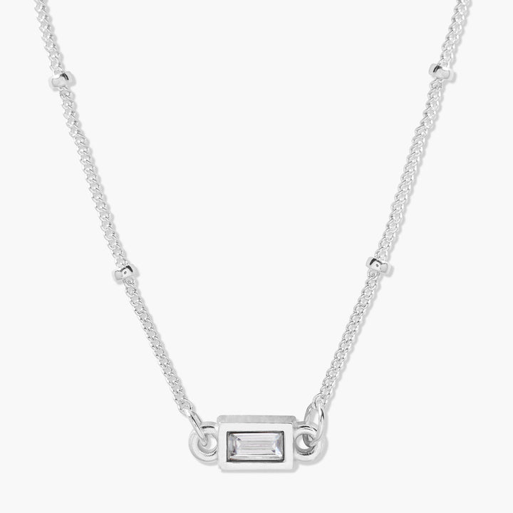 Jules Baguette Birthstone Necklace