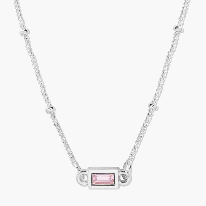 Jules Baguette Birthstone Necklace