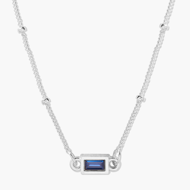 Jules Baguette Birthstone Necklace